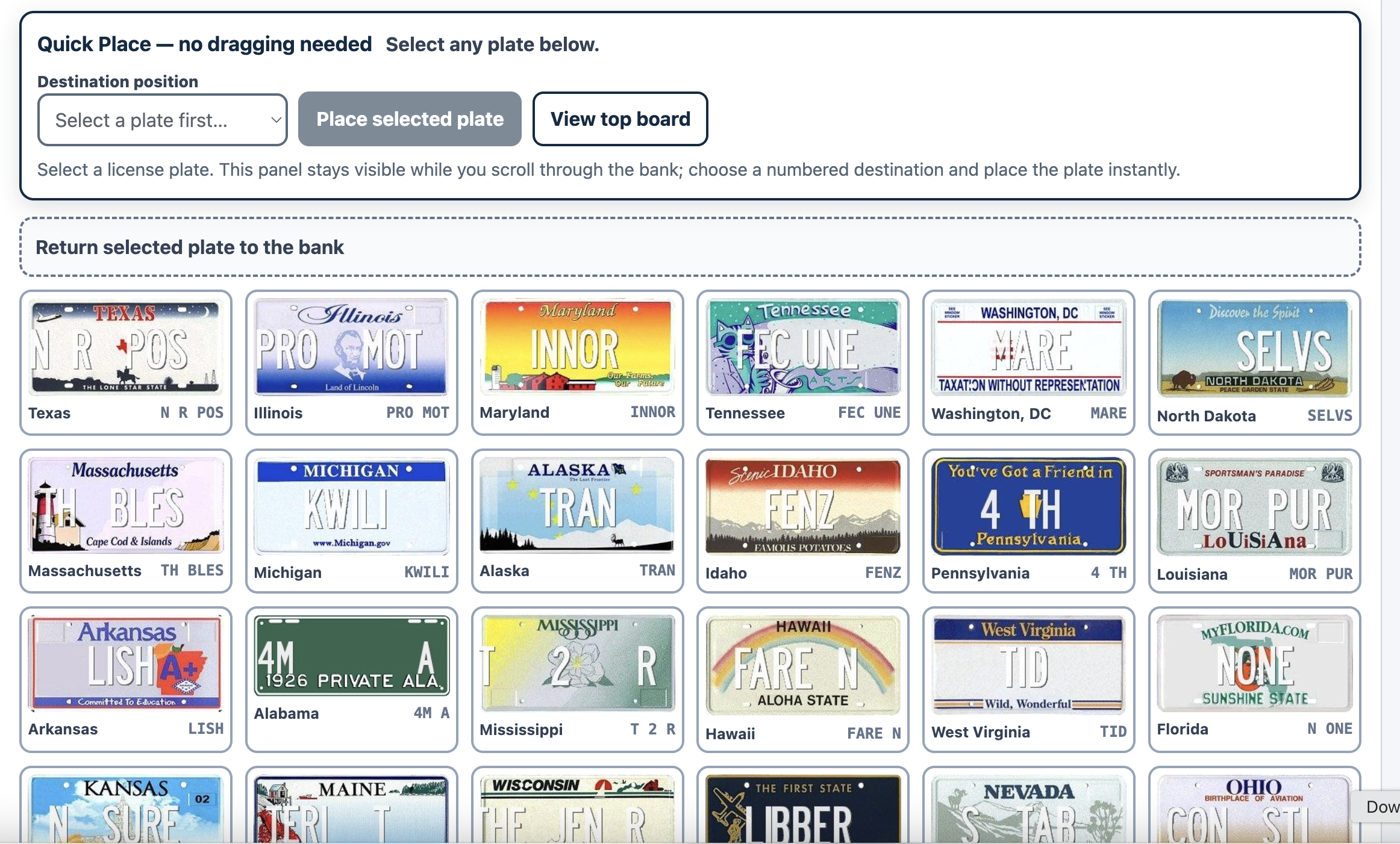 The License Plate Preamble
